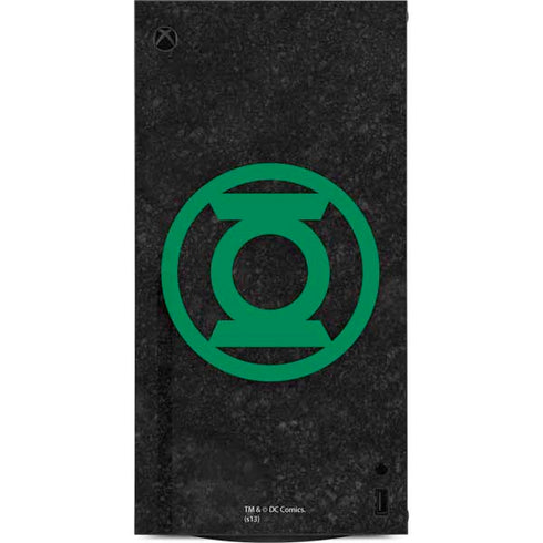 DC Comics Green Lantern Logo Black Background XBox Series X Digital Edition Console Skin